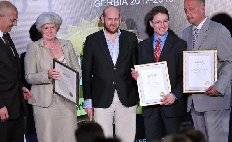 Company Dijamant Award winner of the Superbrands Serbia